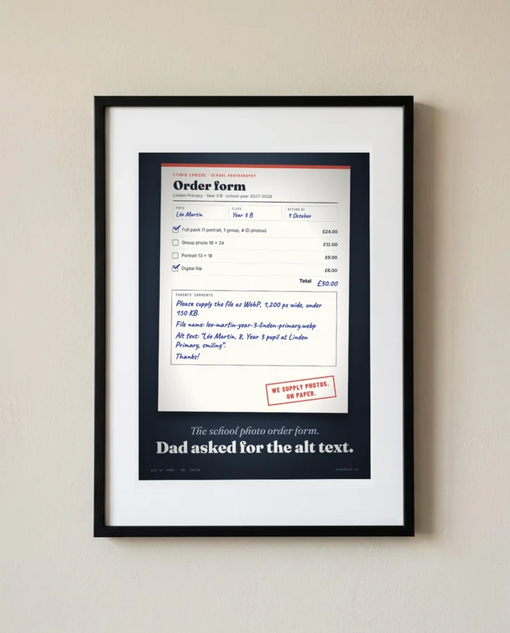School photo: alt text requested – Posters