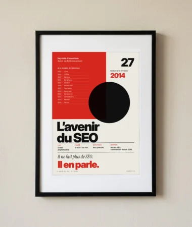 Keynote : l’avenir du SEO, par un ancien SEO – Posters