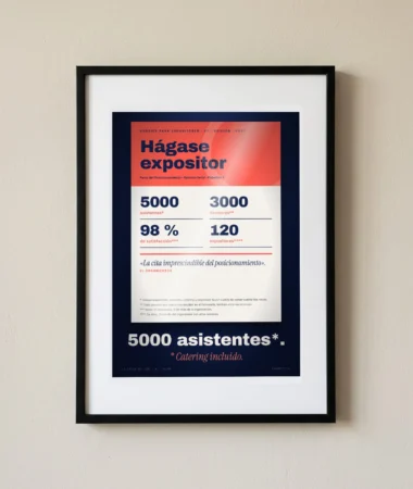 Dossier de prensa: 5000 asistentes* – Pósters