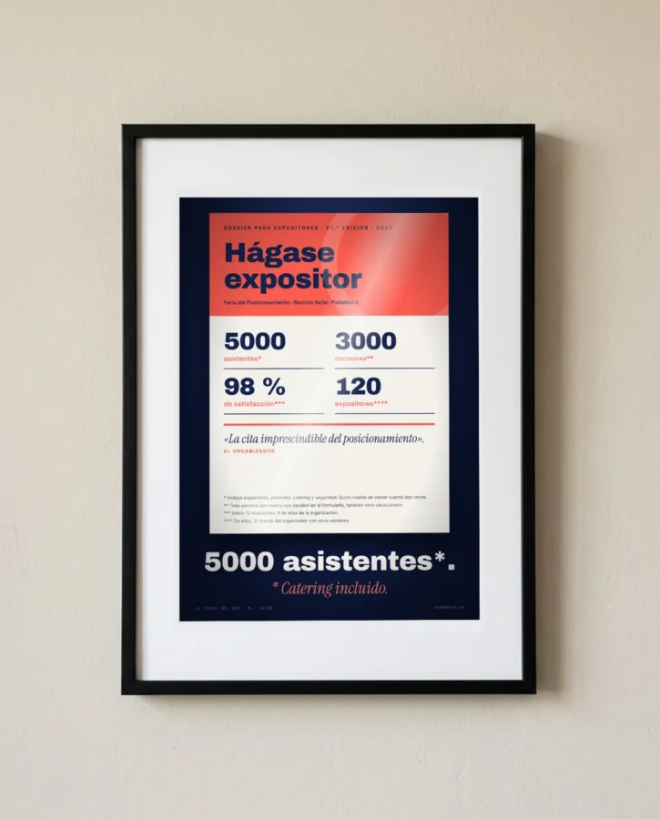 Dossier de prensa: 5000 asistentes* – Pósters