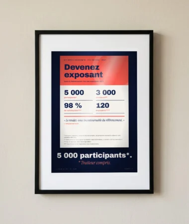 Kit média : 5 000 participants* – Posters
