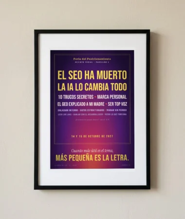Cartel de la feria: cuanto más útil, más pequeño – Pósters