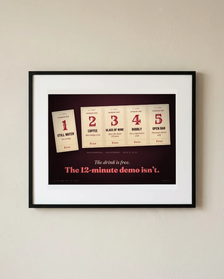 Sponsor bar drink tickets – Posters