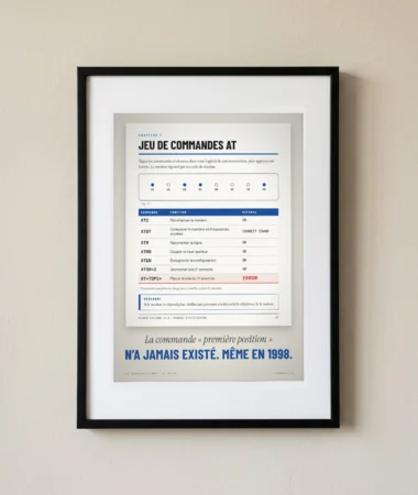 Manuel du modem, la commande première position – Posters