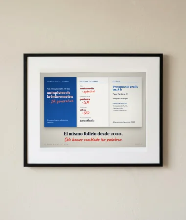 Folleto de agencia 2000, palabras actualizadas – Pósters
