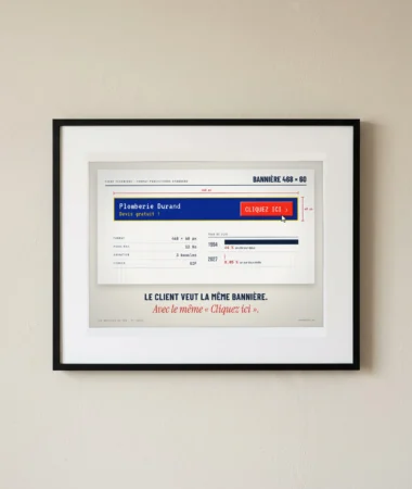Bannière 468 × 60, un clic sur deux mille – Posters