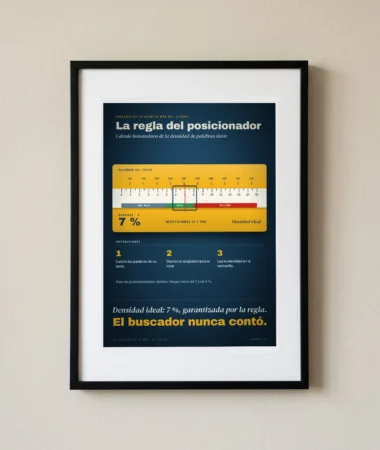 Regla de densidad de palabras clave, 7 % garantizado – Pósters