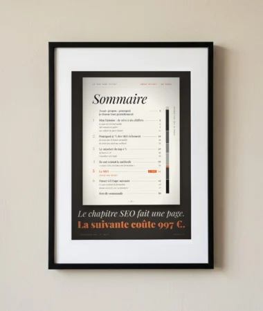 Sommaire de l’ebook offert – Posters