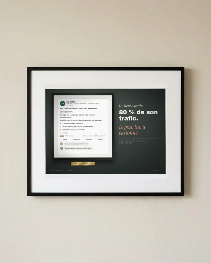Le post de l’année, encadré – Posters