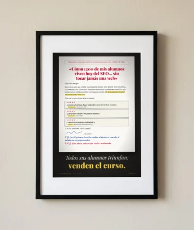 Carta de venta: todos sus alumnos triunfan – Pósters