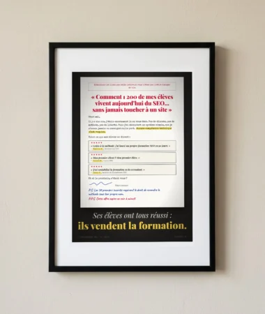 Lettre de vente : tous ses élèves ont réussi – Posters