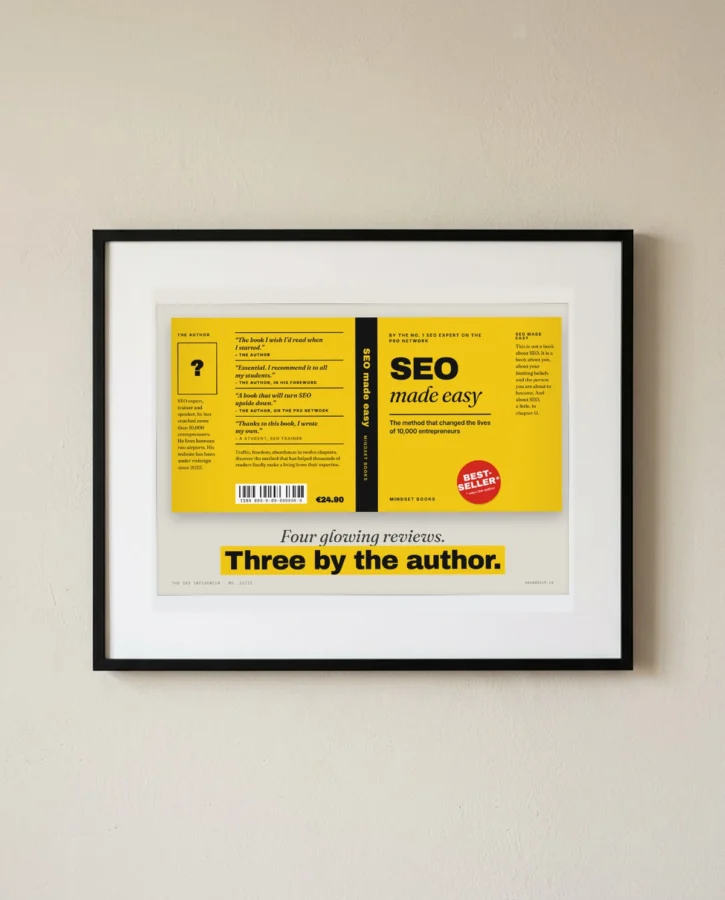 Book jacket: three of the four reviews by the author – Posters
