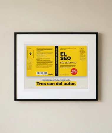 Sobrecubierta: tres de cuatro reseñas son del autor – Pósters