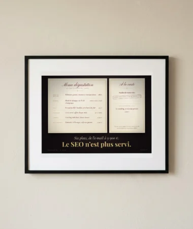 Menu dégustation : le SEO n’est plus servi – Posters