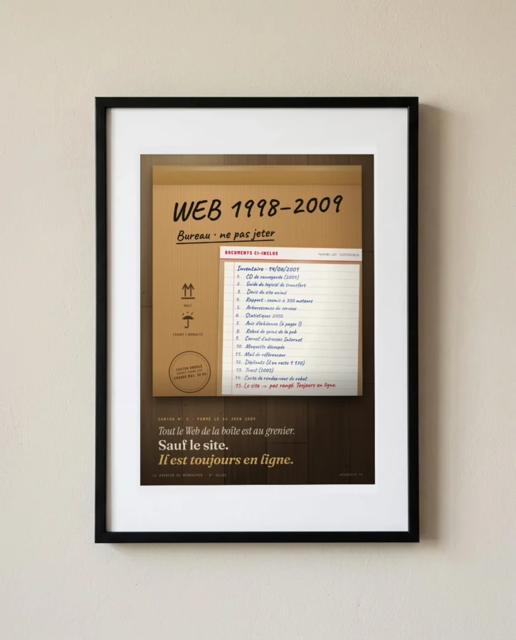 Carton n° 3, tout est au grenier sauf le site – Posters