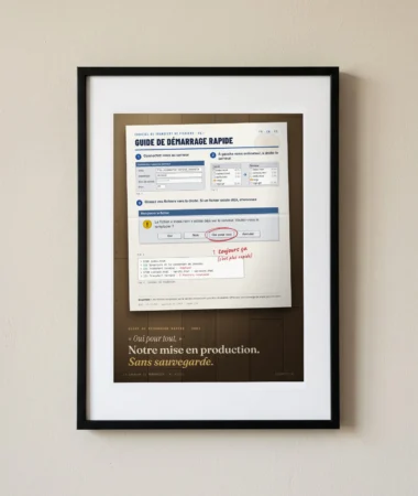 « Oui pour tout », la procédure de mise en production – Posters