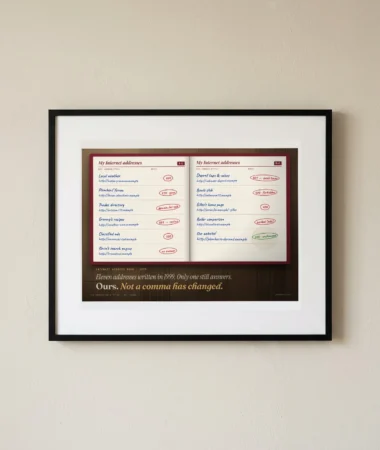 Internet address book 1999, only one answers – Posters