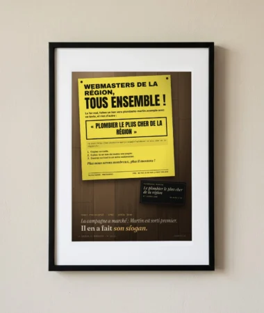 Tract 2005, « le plombier le plus cher de la région » – Posters