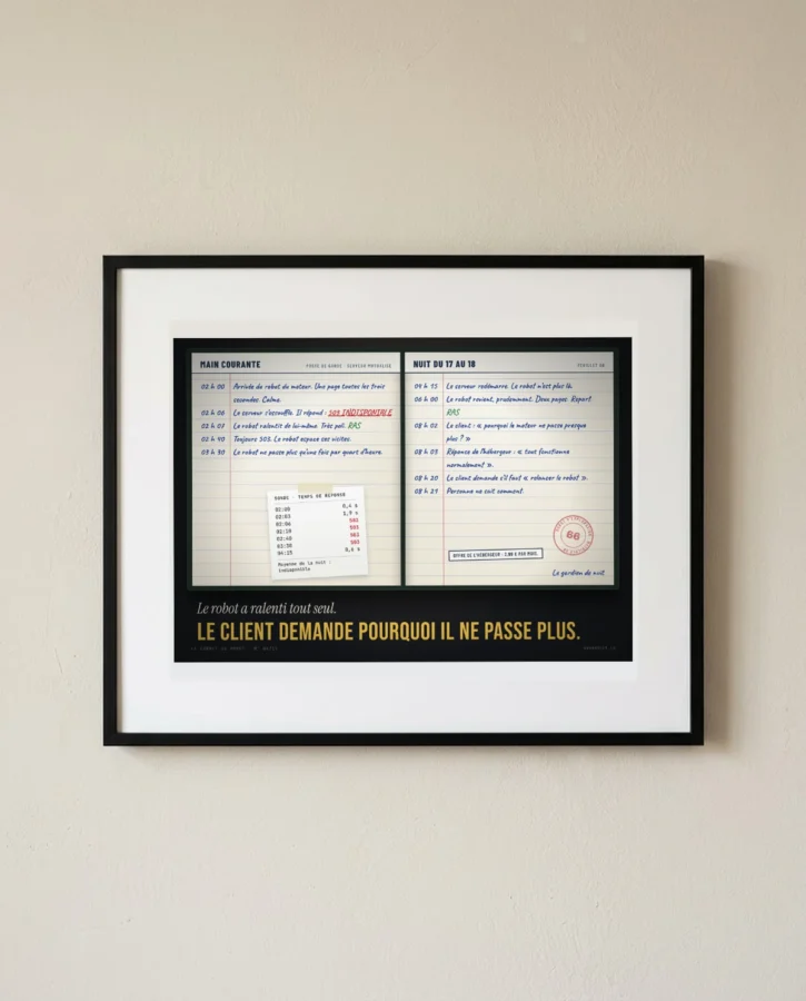 Main courante du serveur à 2,99 € – Posters
