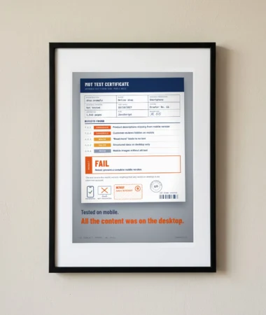 MOT test: mobile version, fail – Posters