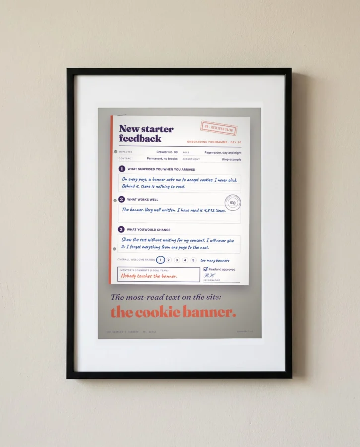 The crawler’s 30-day feedback form – Posters