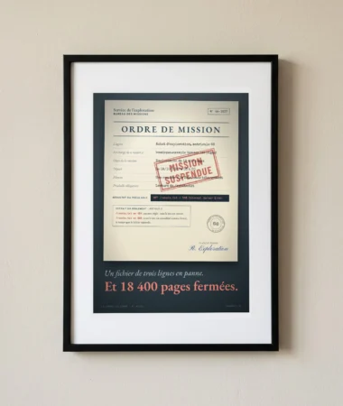 Ordre de mission suspendu : robots.txt en panne – Posters