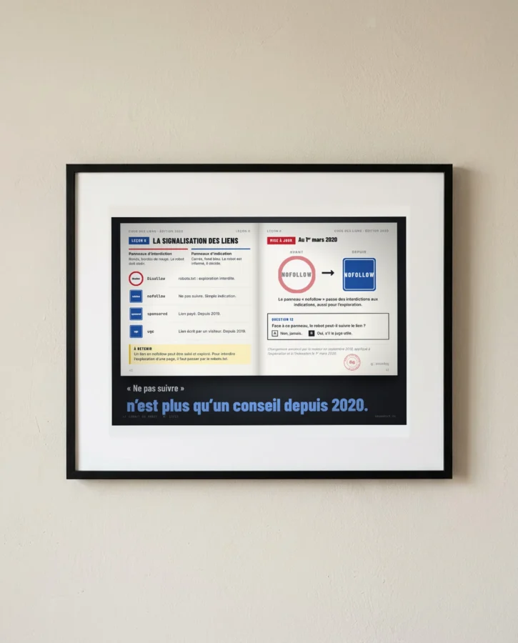 Code des liens, leçon 6 : nofollow – Posters