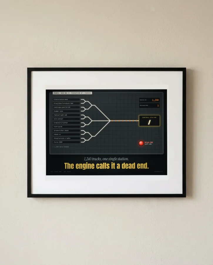 Track diagram: the whole migration to the home page – Posters