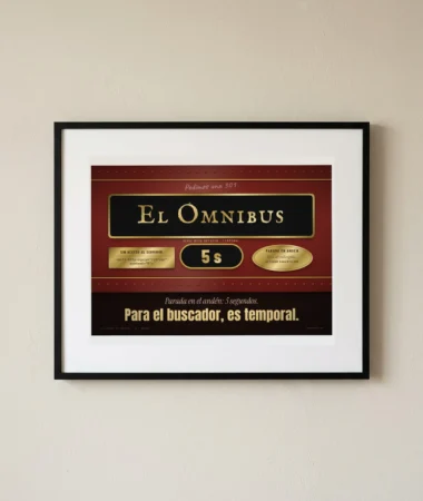 Placa de locomotora: el ómnibus de 5 segundos, clasificado temporal – Pósters