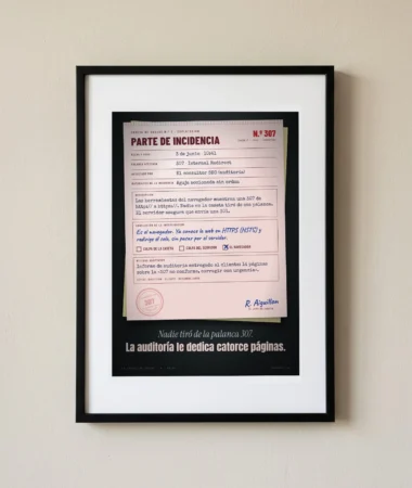 Parte de incidencia: la palanca 307 se movió sola – Pósters