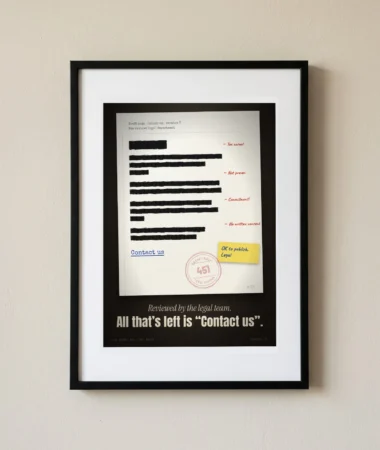 “About us” page: reviewed by the legal team (451) – Posters