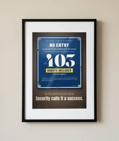 Enamel sign: no entry, the engine included – Posters