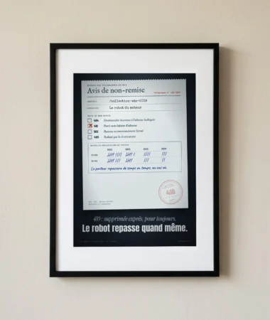 Avis de non-remise : parti sans laisser d’adresse (410) – Posters