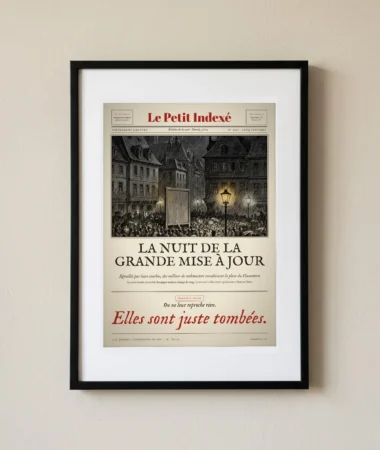 La nuit de la grande mise à jour – Posters