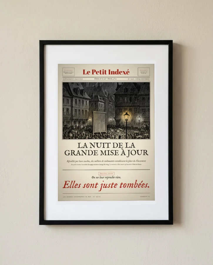 La nuit de la grande mise à jour – Posters
