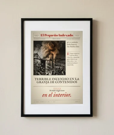 Incendio en la granja de contenidos – Pósters