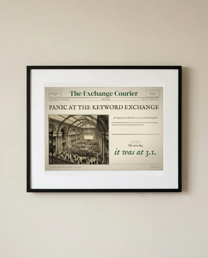 Panic at the Keyword Exchange – Posters