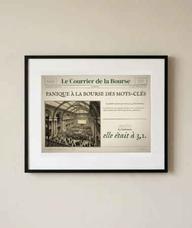 Panique à la Bourse des mots-clés – Posters