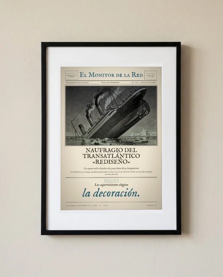 Naufragio del transatlántico Rediseño – Pósters