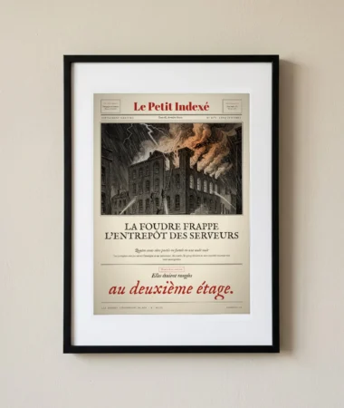 La foudre frappe l’entrepôt des serveurs – Posters