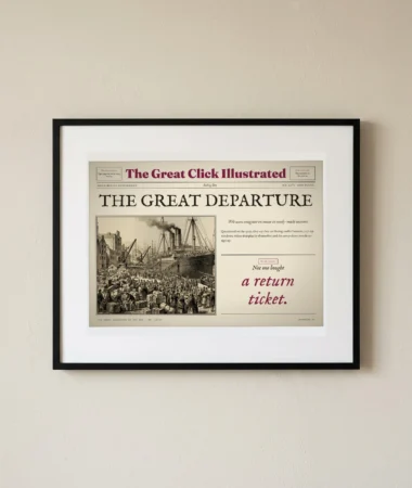 The Great Departure of Web Users – Posters