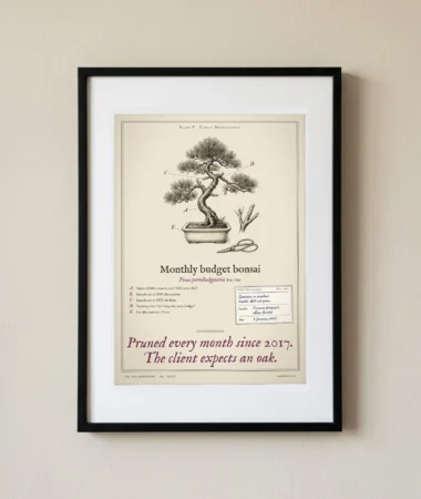 Monthly budget bonsai – Posters