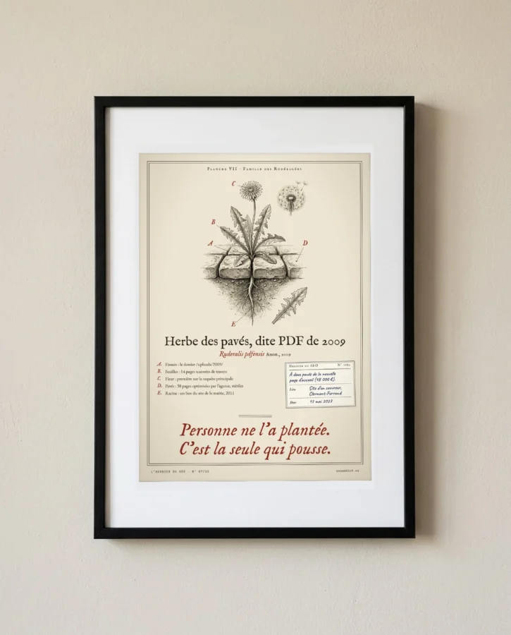 Herbe des pavés, dite PDF de 2009 – Posters
