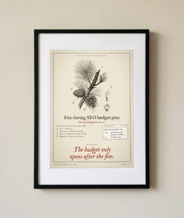 Fire-loving SEO budget pine – Posters