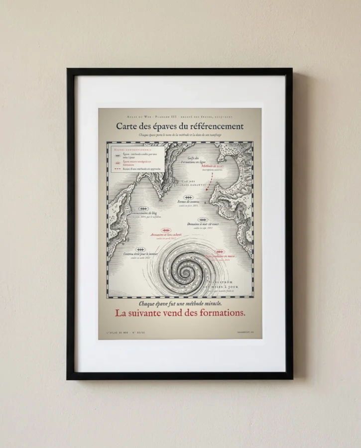 Carte des épaves du référencement – Posters