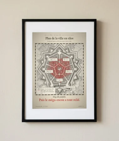 Plan de la ville en silos – Posters