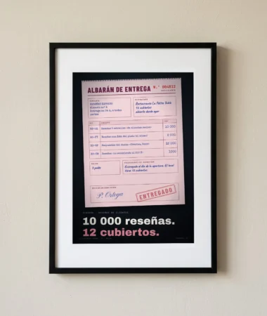 Albarán: 10 000 reseñas, 12 cubiertos – Pósters