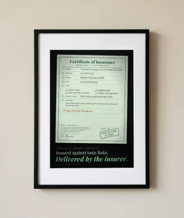 Insurance against negative SEO – Posters