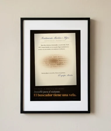Tinta invisible, texto oculto – Pósters