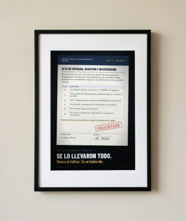 Acta de registro en casa de un black hat – Pósters